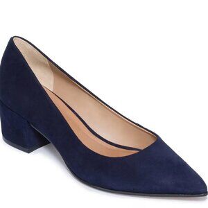 Bernardo Millie Dark Navy Suede Pumps